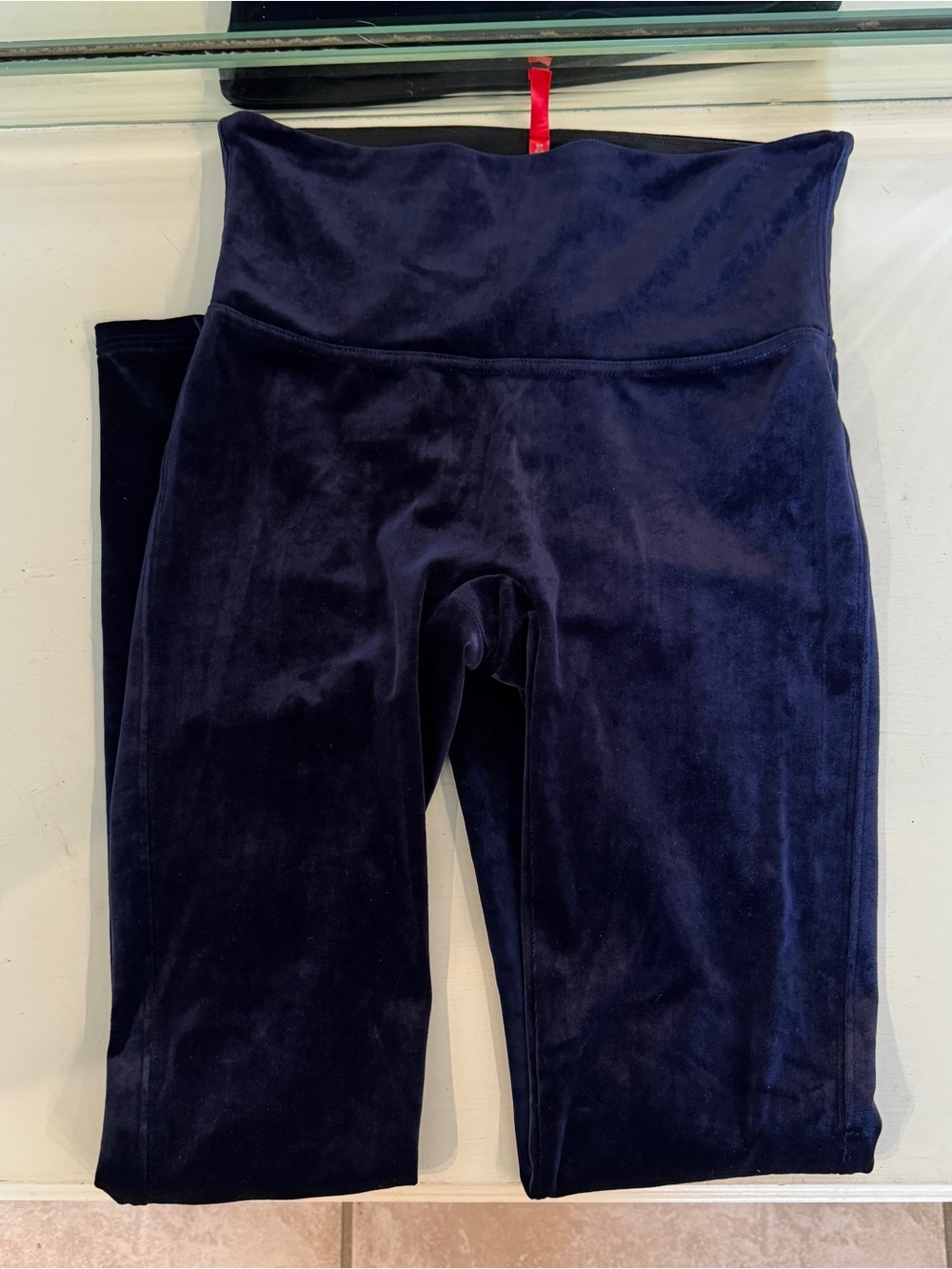 SPANX Velvet Leggings - Blue - Medium